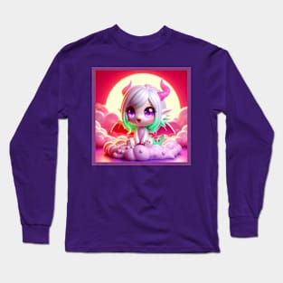 Cute Dragon Girl Long Sleeve T-Shirt